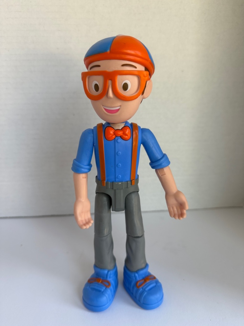 Blippi Blue and Orange Kids Action Figure Toy -